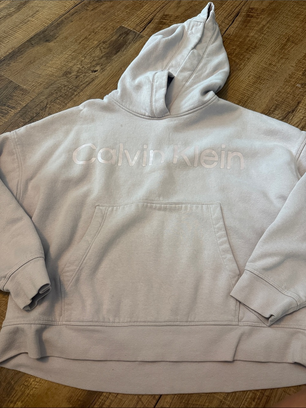 Calvin Klein women’s light Lavender Logo Hoodie